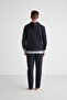 - Men's Navy Blue Hooded Pajama Set 18709 - 6