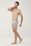 Men's Turquoise - Navy Blue - Gray Melange 3-Piece Boxer - 8