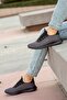 Men's Black Smoked Casual Lightweight Comfortable Lace-up Sneakers Mesh Orthopedic Sneakers - 4
