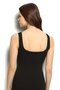Women's Tulle Detailed Strappy Black Undershirt 1 Piece Product Code 627 - 3