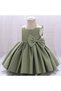 Meis Girl's Evening Dress - Long Ribbon and American Satin Dress