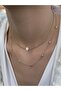Doricated Sefed Star Combination Gold Chain Necklace - 3