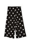 Elastic Waist Polka Dot Women's Capri Pajama Bottoms - 6