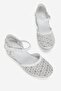 Women's White Genuine Leather 35-41-42 Size Padded Heel Side Open Sandals - 2