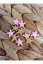 Gold Plated Pink Star Spacer/2 pieces (51870) - 3