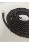 Black Double Breasted Fastening Device Rope Cord Tulle Backdrop Curtain Cornice Tactical Single Piece - 3