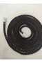 Black Double Breasted Fastening Device Rope Cord Tulle Backdrop Curtain Cornice Tactical Single Piece - 4