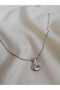 Silver Balloon Letter L Pendant, Initial Necklace - 2