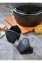 2 Pieces Silicone Fireproof Oven Gloves, Holder, Microwave Handle, Handle, Pull, Quak Vak Black Hh - 3