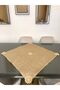 Jute Fabric 70x70 Knitted Detail Runner