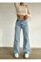 Karyıkama Palazzo Jeans High Waist Blue Turtle - 3