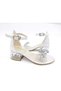 Girl's Evening Dress Shoes Transparent Heeled Stone Shoes - 3