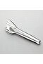 5-Piece Steel Tongs Set (Cake Tongs + Pasta Tongs + Serving Tongs + Salad Tongs + Grilling Tongs 28cm) - 3
