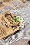 Cote Women - Nude Green Knitted Straw Imported Beach Bag - 4