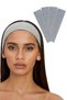 4-Piece Hair Band Set - Women & Men Sports Yoga Makeup Skincare Hair Band Set Gray Melange