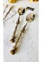 Gold Antique 2 Piece Crystal Salad Serving Set - 3