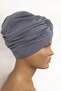 Bonnet Ready Turban Single Knot Bonnet Women's Hijab Bonnet Anthracite Gray Outer Bonnet Hijab Snap-on Bonnet - 3