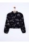 Girl's Shirt with Gathered Waist and Horse Pattern - 4