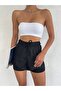 Black Women's Sea Shorts with Inner Tights - 3