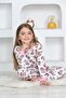 Girl's Long Sleeve Colorful Crispy Printed Pajamas Set