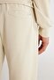 Unisex Beige Standard Fit Regular Cut Pocketed Cotton Stretchy Sweatpants - 7