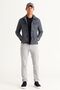 Men's Navy Blue Standard Fit Regular Cut Crew Neck Cotton Knitwear Sweater - 4