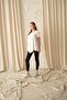 Asymmetric Long T-Shirt Single Piece - White - 3