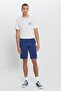 Men's Indigo Slim Fit Slim Fit Dobby 100% Cotton Casual Chino Shorts