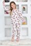 Girl's Long Sleeve Colorful Crispy Printed Pajamas Set - 2