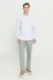 Men's White-Khaki Comfort Fit Relaxed Fit 100% Cotton Classic Collar Dobby Shirt - 2