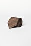 Men's Brown Indigo Patterned Tie