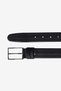 Men's Black-Navy Blue Special Wooden Gift Boxed 2-Piece Casual Belt Set Groom's Pack - 4