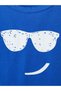 Cobalt Blue Cool Printed Children's T-Shirt and Shorts Set - Girls and Boys - 3
