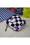 Checkered Star Hello Kitty Face Collage Makeup Bag