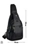 Unisex Waterproof Sports Crossbody Adjustable Strap Lined Hand Chest and Shoulder Bag 5 Compartments