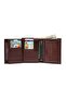 West Polo Genuine Leather Men's Wallet Card Holder with Coin Compartment - 4