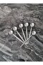 Set of 12 Silver Teaspoon Coffee Ice Cream Dessert Cake Sugar Spoon Round - 2