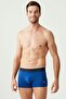 Men's Navy Blue - Cobalt Blue - Navy Blue Melange 3-Piece Boxer - 4