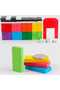 100 Pieces Educational Wooden Imagination Hand Skill Booster Dominoes Toy - 2