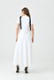 Women's V-Neck Shoulder Detail Evening Dress Nbs9358 - 5