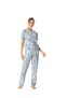 Us Polo Women's Mint Buttoned Pajamas Set 17047 - 2