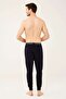 Men's Navy Blue Pajama Bottoms 18470 - 3