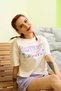 Women's Print Detailed Crop T-shirt - 3