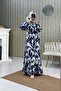 Viscose Summer Dress - Loose Fit, Belt Detail - 3