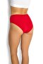 6 Pack Women's Red Cotton High Waist Panties 652 - 3