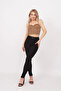 Bucha Jeans Super Black Color Throwback High Waist Label Bucha - 4
