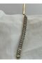 Steel gold baguette stone bracelet - 3