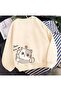 2-PACK WOMEN'S CAT PRINTED ZERO COLLAR SAWEATSHIRT DAXİS Sportwear Company - 3