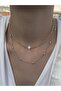 Doricated Sefed Star Combination Gold Chain Necklace - 2