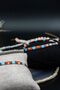 Miyuki Unisex Blue Orange Bracelet - 3